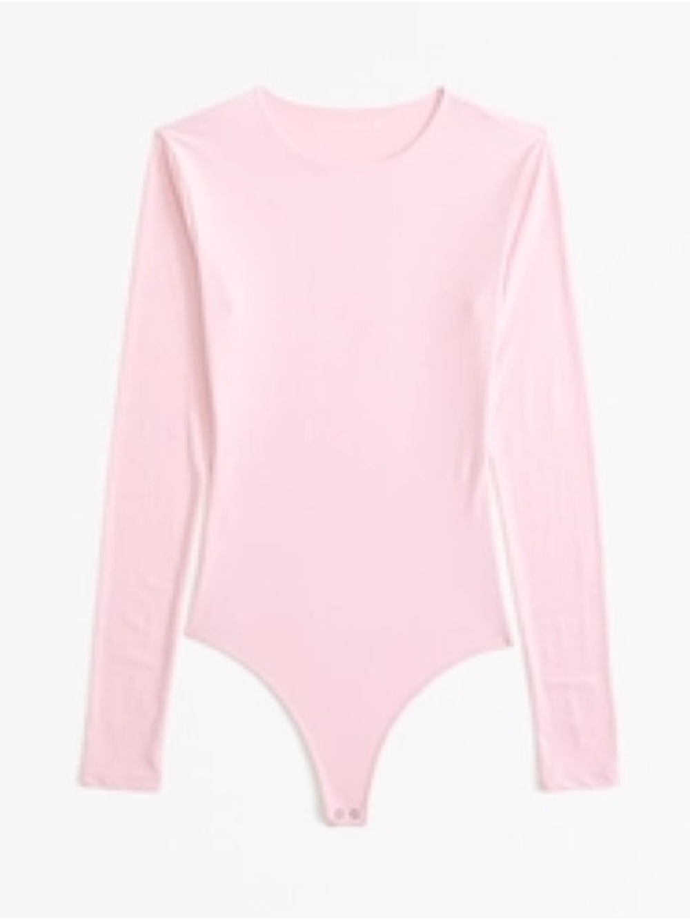 Abercrombie & Fitch Light Pink Long-Sleeve Bodysuit